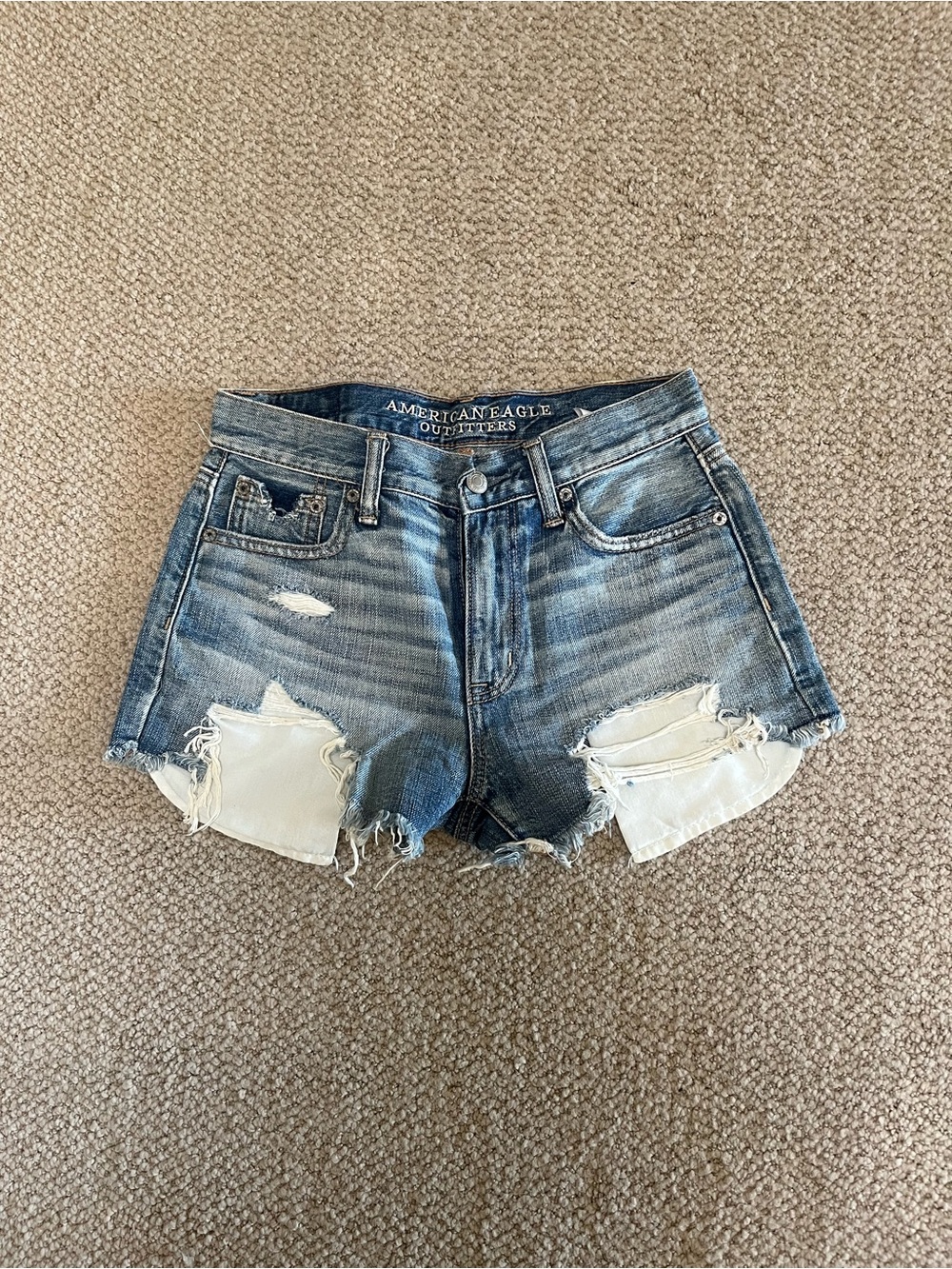 American Eagle Outfitters Distressed Denim Cutoff Shorts